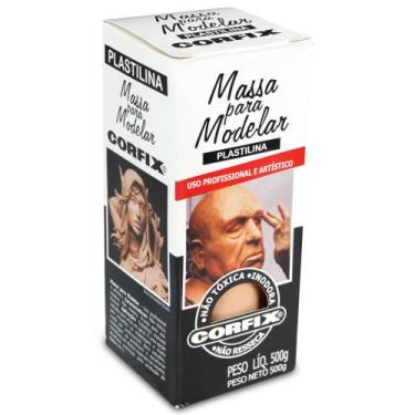 Imagem de Massa Para Modelar Plastilina Corfix 306 Amarelo Pele 500g, Amarelo pe