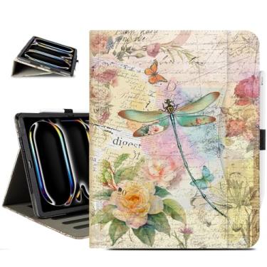 Imagem de Vimorco Capa para iPad Pro de 13 polegadas, capa para iPad Air de 13 polegadas, adequada para iPad Pro 12,9, capas 6ª/5ª/4ª/3ª geração, 5 ângulos de suporte/suporte de digitação/porta-lápis/bolsos