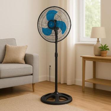 Imagem de Ventilador Pedestal 220V Turbo Giratório De Altura Regulável - A Casa 