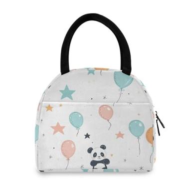 Imagem de GUIJI Lancheira térmica com balões fofos, lancheira reutilizável à prova de vazamento para mulheres e homens, lancheira térmica para trabalho e viagens