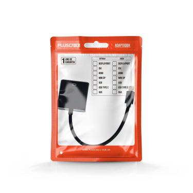 Imagem de Adaptador Mini DisplayPort para VGA PlusCable ADP-203BK
