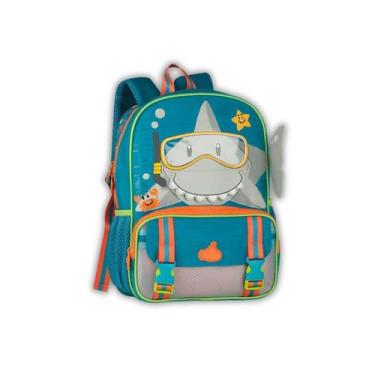 Imagem de Mochila Costas Mini Tubarão Creche Escola Meninos Infantil - Clio Styl