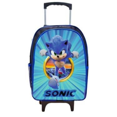 Imagem de Mochila escolar do sonic - Jamesvariedades , Azul