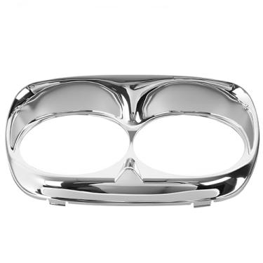 Imagem de TCMI Kit De Carenagem Para Farol Moto, Acabamento Externo, Compatível Com Harley Road Glide 1998, 1999, 2000, 2001, 2002, 2003, 2004, 2005, 2006, 2007, 2008, 2009, 2010, 2011, 2012, 2013, Cromado