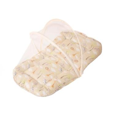 Imagem de Berço Portátil Ninho redutor Com Mosquiteiro Preço De Atacado, enxoval, bebê(safari caqui)