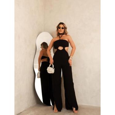 Imagem de macacão laís longo feminino - LALOKA, Preto, M