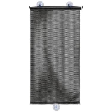 Imagem de Toyvian Persianas de filtragem de luz sem broca, cortinas blackout com ventosas - Material de filme plástico PVC - Persianas de rolo portáteis temporárias para carro de escritório doméstico (preto)