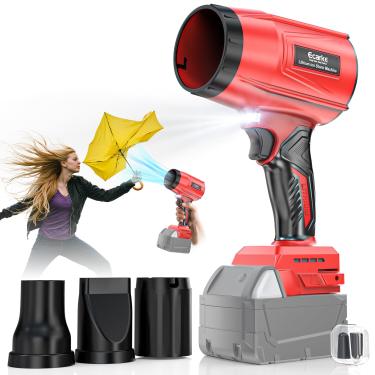 Imagem de Soprador de folhas de 800.000 RPM compatível com Milwaukee 18 V: soprador de poeira sem fio Ecarke sem fio, soprador de jato turbo elétrico, portátil, alimentado por bateria com motor sem escovas para