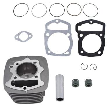 Imagem de WFLNHB Kit de cilindro 223CM3 Pistão 65,5 mm Anéis Juntas adequadas para Honda ATC200 ARC XL200 250cc
