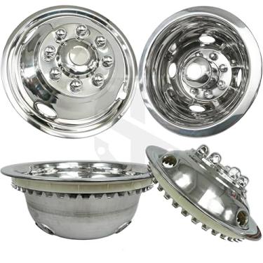 Imagem de SIMULTRON Simultron 16Fg-U001-So Simulador De Roda Dupla De Encaixe De Aço Inoxidável De 16" Para Ford E350/E450, Gmc Motorhome/Caminhão/Rv/Van