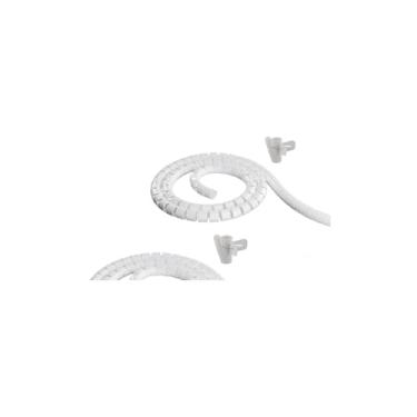 Imagem de Organizador de Fios e Cabos com Aplicador, 20mm x 2m, Plástico, Branco, 128g