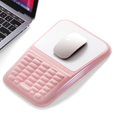 Imagem de Vaydeer Descanso de pulso para teclado e mouse, almofada ergonômica de suporte de pulso para computador, almofada de braço de espuma viscoelástica macia para mesa, digitação de laptop de escritório
