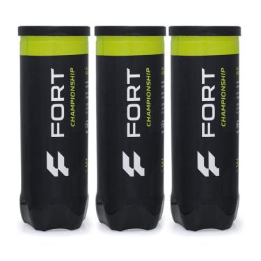 Imagem de Bola de Tênis Fort Championship Pack Com 03 Tubos-Unissex