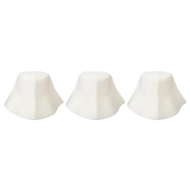 Imagem de SIWOTED 3 PCS Sauna Chapéu de Feltro Espessamento Absorção de Água Seguro e Confortável Sauna Cap para Acessórios de Banho Branco