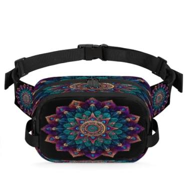 Imagem de Pochete de jardim com flores de primavera para mulheres e homens com alça ajustável, bolsa transversal, bolsa de peito, bolsa tiracolo, Cor 8