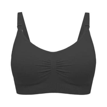 Imagem de Sutiã De Amamentação Sem Costura plus Size Respirável Com Efeito Push 