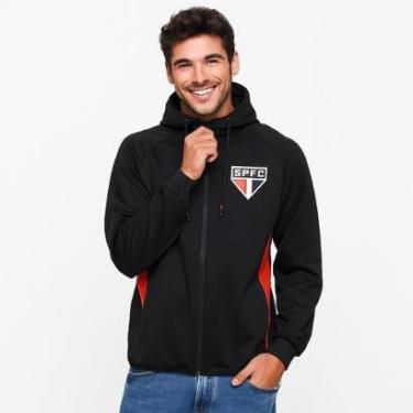 Imagem de Jaqueta Blusa Com Capuz Masculina São Paulo FC Skuba Colors SPFC Oficial Escudo Bordado-Masculino