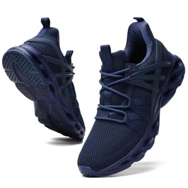 Imagem de TSIODFO Tênis feminino de corrida tênis esportivo para caminhada, Azul, 41