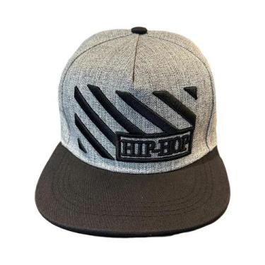 Imagem de Boné De Beisebol Masculino Ajustável Com Aba Reta, Bordado Hip-hop, Ch