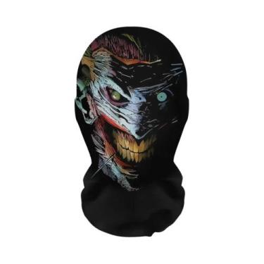 Imagem de Máscara De Esqueleto Assustadora Para Halloween, Capuz De Malha Elásti