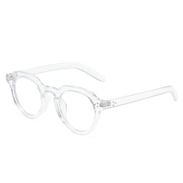 Imagem de Óculos de Sol UV400 - Oval Transparente com Rebites Pretos Estilo Punk para Homens e Mulheres, Ideais para Esportes ao Ar Livre, Corrida e Ciclismo. Lentes Transparentes.
