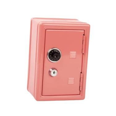 Imagem de simhoa Mini Cofrinho Multiuso Criativo e Fofo em Formato de Porquinho para Cosméticos, Maquiagem, Cartões, Banheiro e Sala de Estar, Rosa Vermelha