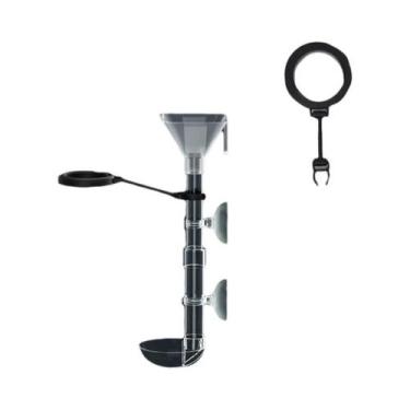 Imagem de Alimentador De Peixes Telescópico De Acrílico Transparente Multifuncio