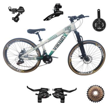 Imagem de Bicicleta 26 VikingX T25 21v Freeride  SHIMANOS Pneu Slick Fino Fx Amarela1.50-Unissex