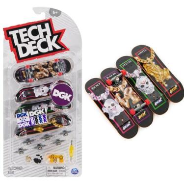 Imagem de Tech Deck Skate De Dedo Coleção DGK kit 4 Skate 2891 - Sunny