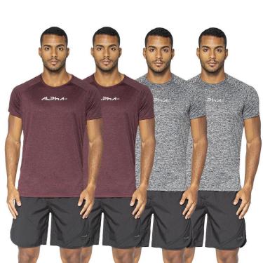 Imagem de Kit 4 Camisetas Dry Alpha Co Masculina-Masculino