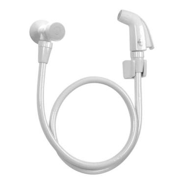 Imagem de Ducha Higiênica Com Registro Rio PVC 100 cm Branco Higiban