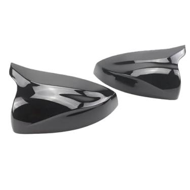 Imagem de Capa De Espelho Lateral Do Carro De Fibra De Carbono Olhar Brilhante Preto Espelho Lateral Cobre Tampa Compatível Com Audi A3 S3 8V RS3 2013-2019(Black)