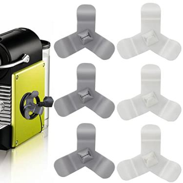 Imagem de Organizador de Cabos Eletrodomésticos 6 Unidades Suporte Cabo Enrolador Adesivo Ordenado Oculta para Armazenamento Cafeteira Air Fryer Panela Pressão