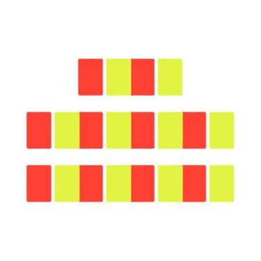 Imagem de Cartões De Árbitro De Futebol 20-30pcs Vermelho Amarelo 8x11cm Kit De 