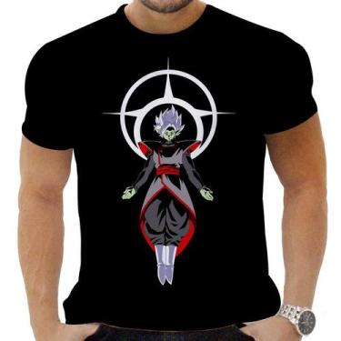 Imagem de Camiseta Camisa Personalizada Anime Clássico Dragon Ball Goku Black 18