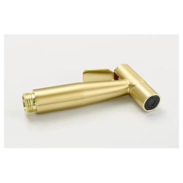 Imagem de Válvula Kit de ouro escovado antigo pulverizador de bidê portátil de aço inoxidável torneira de bidê de vaso sanitário válvula conjunto de jato cabeça de chuveiro (cor: conjunto b) (cor: apenas bidê