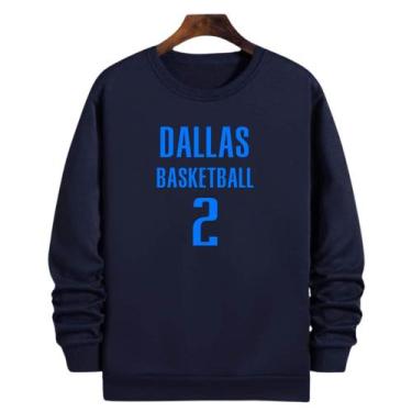 Imagem de Blusa Moletom Gola Basquete Dallas Basketball número 2 - Loja Click Ca