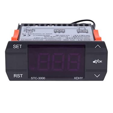 Imagem de QANYEGN Controlador de temperatura digital, interruptor de controle do termostato, termostato de toque com sensor para equipamentos industriais de geladeira e freezer (110-220V30A)