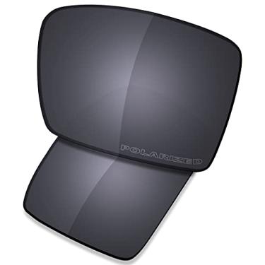 Imagem de SAUCER Lentes de reposição premium para óculos de sol Oakley Eyepatch 1 | 2 OO9136 High Defense - Shield Black Polarizado