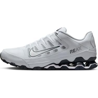 Imagem de Nike Tênis de treino masculino Reax 8 TR (branco/carvão clássico/platina pura/prata metálica), Branco/prata metálico/Charcl clássico, 37