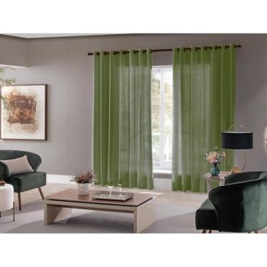 Imagem de Cortina Decorativa 300x220 - Conforto e Privacidade para Todos os Ambientes (verde)