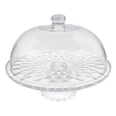 Imagem de Boleira Porta Bolo Tortas de Vidro C/ Tampa Centro de Mesa Decoração -