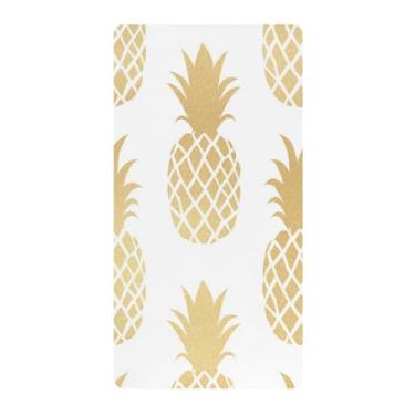 Imagem de Blueangle Lençol de berço padrão para berço infantil - Lençóis de algodão macio e respirável com abacaxi (693)