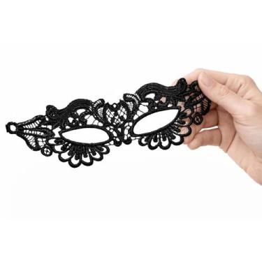 Imagem de Máscaras Feminina de Renda Preta Veneziana para Baile - Lovely Vibe, B