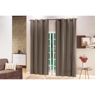 Imagem de Cortina Blackout PVC Lisa 2,80x2,00 Filomena - Avelã