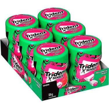 Imagem de Chiclete Trident Xsense Melancia/Menta com 6 unidades
