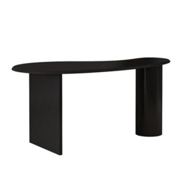 Imagem de Organizadores de mesa 1,4/1,6 m mesa de escritório criativa em formato especial nórdico simples mesa de trabalho escritório doméstico computador laptop mesa de pé (cor: branco, tamanho: 160 * 80 * 75