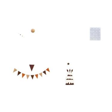 Imagem de Conjunto De Decoração De Bandeirolas De Letras Para Festa De Aniversár