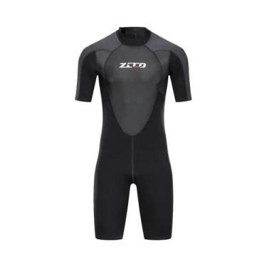 Imagem de Roupa De Mergulho Masculina De Neoprene De 3mm, Manga Curta, Proteção 