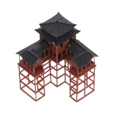 Imagem de Estátua De Pousada Chinesa Em Miniatura, Modelo De Pavilhão Japonês An